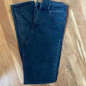 asos ripped knee black jeans